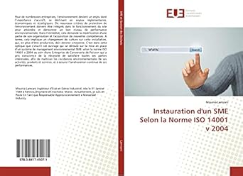 Instauration d'un SME Selon la Norme ISO 14001 v 2004