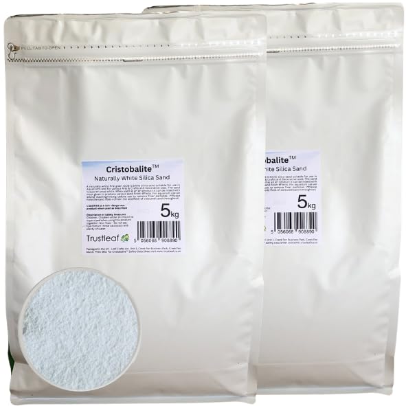 Trustleaf 10kg Bag of Decorative White Silica Sand - Art and Crafts, Aquariums — image 1