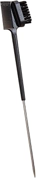 Hair Edge Brush With Rat Tail Comb - Double Sided Control Comb Styling Hair Edge Eyebrow Brush