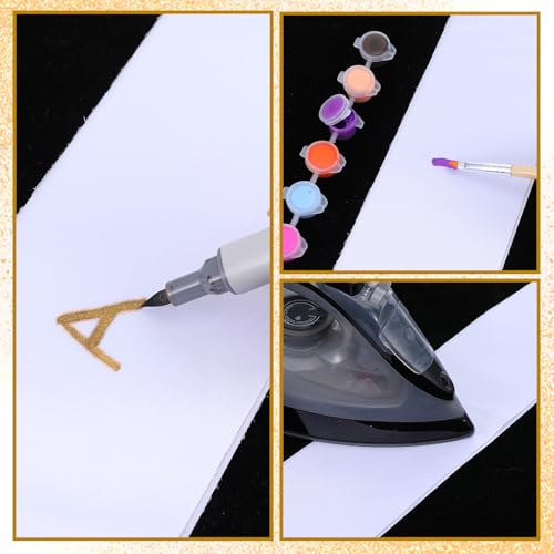 JIEYAO 25 Pcs White Sashes Blank, DIY Bride Pageant Sashes Blank Satin Sash Plain Custom Sash for Homecoming Prom Party Decor4