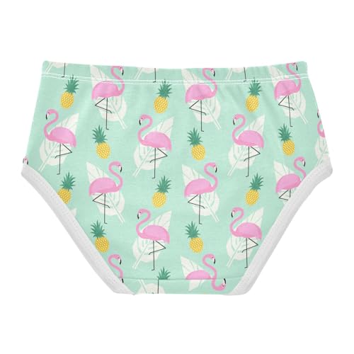 Little Girl Underwear Toddler Panties Kids Undies Flamingo Pineapple Soft Cotton Briefs 2T-8Y2