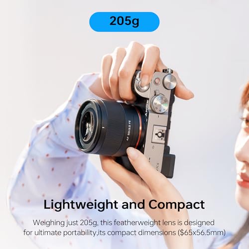 Image of VILTROX AF 50mm F2.0 Air E Lens for Sony E Mount, F /2.0 Large Aperture Wide Angle Auto Fucus Standard Prime Full Frame FE Lens for Sony E Mount a7II a9 A1 FX3 ZVE1 a6000 a6400 ZV-E10 a7R a7S a7C