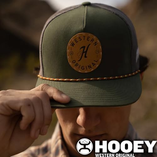Image of HOOEY Spur Adjustable Snapback Hat - High Profile 5-Panel Breathable Mesh Baseball Cap, Trucker Hat for Men and Women