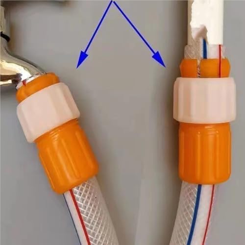 Conectores de manguera de agua universal antirreflujo para juntas rápidas de riego y tuberías 6