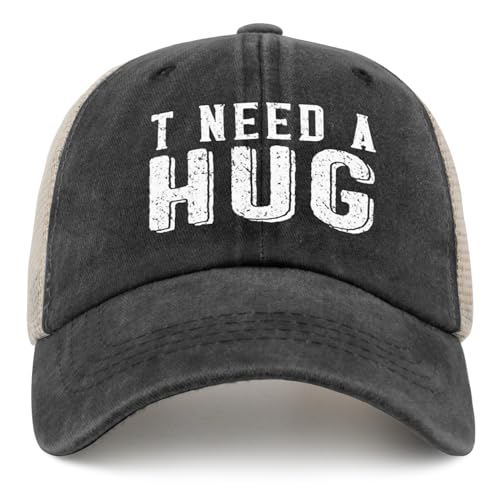 I Need A Hug Hat for Mens Baseball Caps Classic Washed Ball Cap Breathable