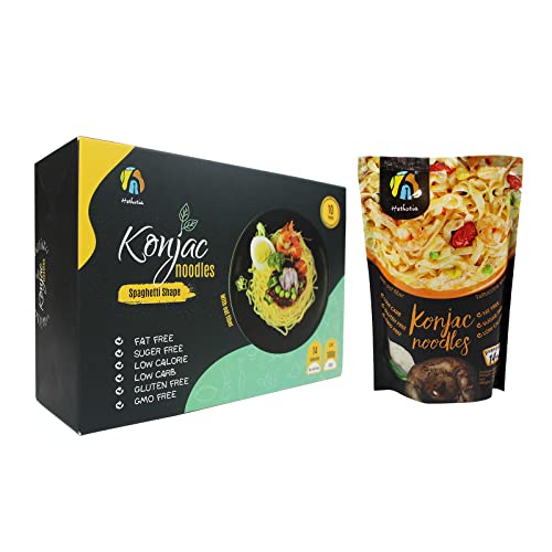 Hethstia 16-Pack Shirataki Noodle Keto Spaghetti Pasta And Konjac Fettuccine Paleo-Friendly, Sugar Free, Gluten-Free, Low Calorie And Vegan #TOP13