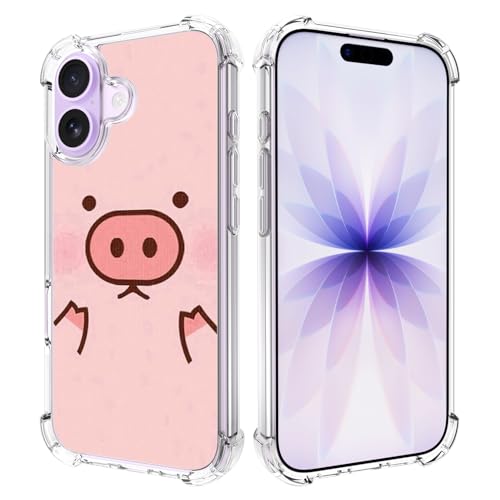 Coque iPhone OO 2025 antichoc Cochon mignon rose en polycarbonate rigide