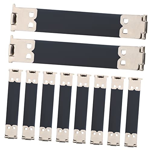 EXCEART Fivela De Beijo De Armação Flexível 40 Peças De Ferro Prateado Flexível