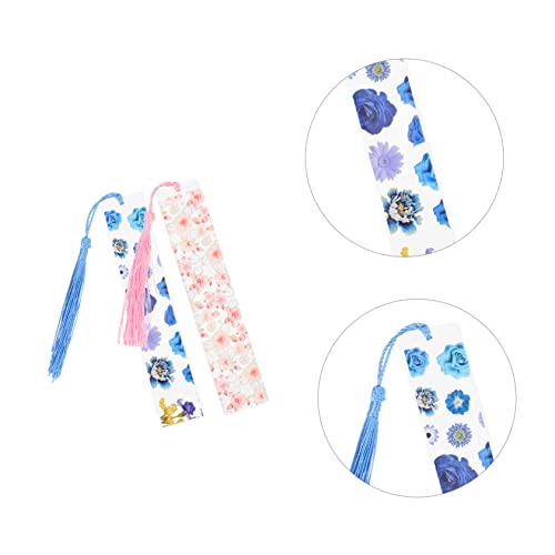 Marque-pages résine fleurs séchées : cadeau idéal pour écoliers - 3