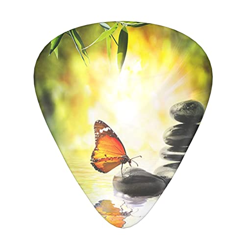 Relaxation avec pierres de massage dans l’eau avec médiators en bambou pour guitare basse électrique acoustique (12 pièces) - Les Beatles, Paul McCartney, John Lennon, RIngo Starr, George Harrison Relaxation avec pierres de massage dans l'eau avec médiators en bambou pour guitare basse électrique acoustique (12 pièces)