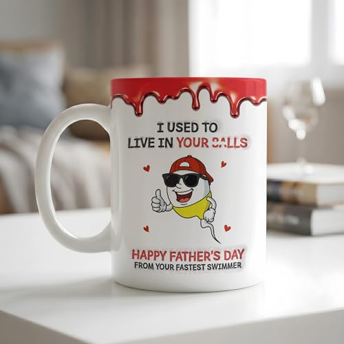 Taza divertida para Día del Padre de cerámica 11 oz miniatura 4