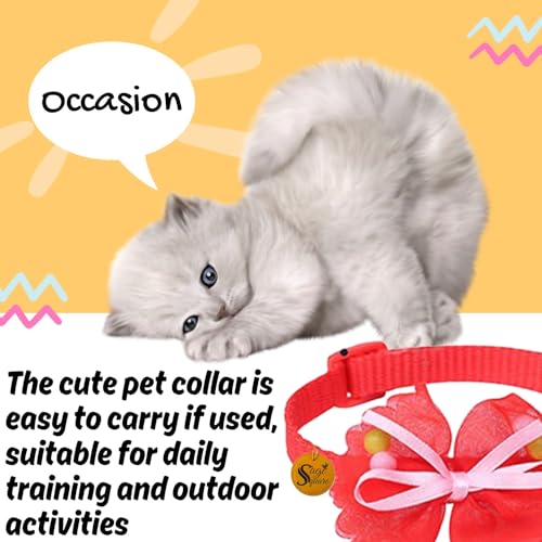 Image of Sage Square Cat Bow Collar with Bell, Stylish Pet Accessory for Your Furry Friend, Adjustable Fit Comfort, Fashion-Forward Pet Gear, Reliable Performance Assurance, Pet Fashion Statement