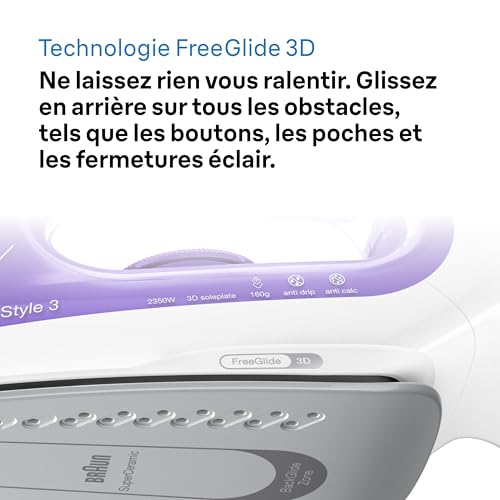 Fer à Repasser Braun SI3042VI – 2350 W, Semelle Céramique, Vapeur 45 g/min - vue 7