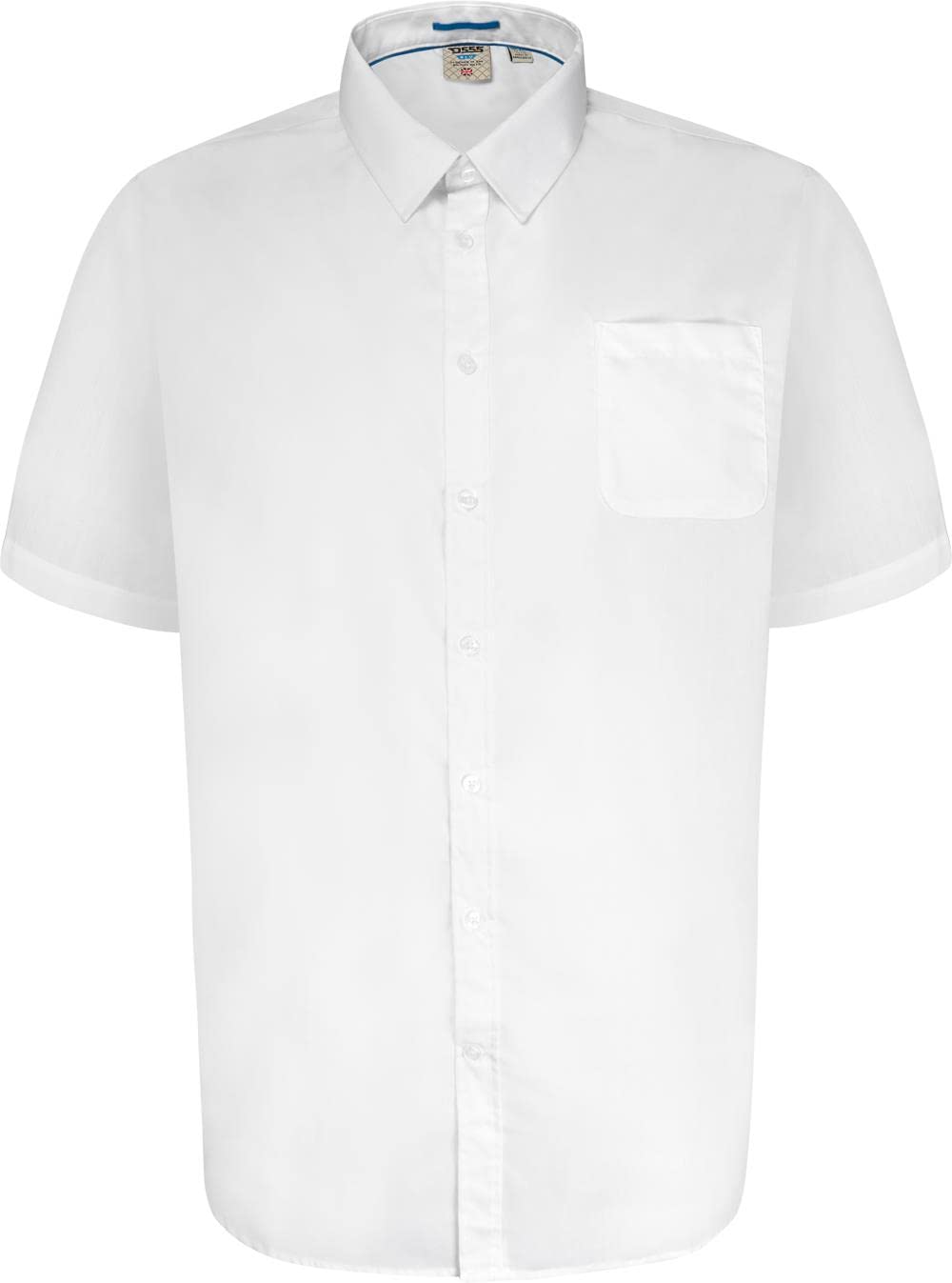 DUKE D555 Mens Delmar Big Tall Shirt - 3XL White