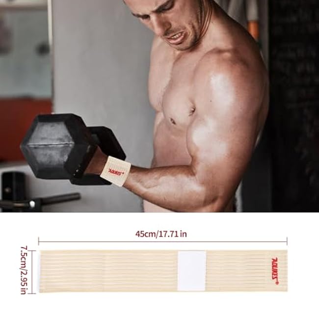 Athletic Wrist Support Wrap, Elastic Compression Band for Weightlifting, Workout, Breathable Compression for Basketball, Gym & Office Typing | Sweat-Resistant & Unisex Design