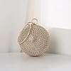 CORIOS Sac de Soirée pour Femme Rondes Boule Cristal Soirée Pochette Diamond Embrayage Sac en Strass à la Main Sacs Fourre-Tout Sacs D'épaule de Mariée pour Fête Banquet Mariage Bal Or #4