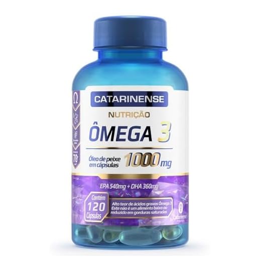 Catarinense - Ômega 3 1000mg, Azul Translúcido, 120 caps
