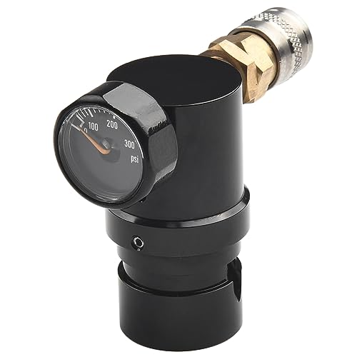 Paint Ball Regulator, Paint Ball HPA MR GEN2 Regulator W Foster Coupler & Remote Hose Compatible with Standard HPA and SLP Tanks