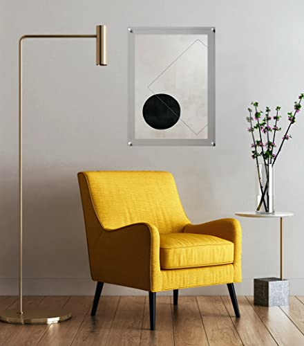 Cool Modern Frames Clear Floating Double Panel Acrylic Picture Frame, Silver Hardware, 18X24-Inch Art & Photos (Gms2127D) #TOP3