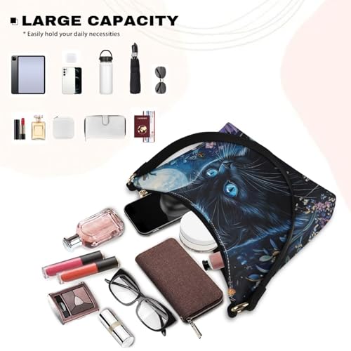 Image of Handbag for Women Leather Underam Shoulder Bag with Zipper Fashion Work Purse Waterproof Travel Wallet