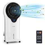 Refrigerador de aire multifunción 4 en 1: este enfriador de aire hace circular el aire fresco y refrescante para luchar contra el calor e incorpora un humidificador para añadir humedad y mejorar tu bienestar en invierno.