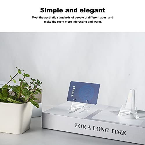 20 Pcs Clear Acrylic Easel Stands ，2.2 Inch Coin/Card Display Stand For Hold Coins,Pictures, Collections,Medallions #TOP4