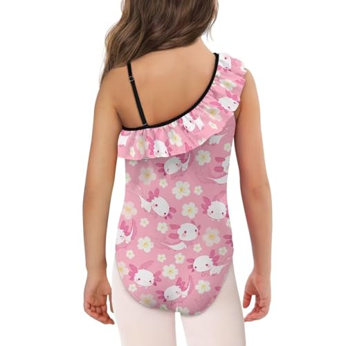 Image of Girls Swimsuit One Piece Ruffle Swimsuit Non-Slip Straps UPF 50+ for Girls Size 3-14 Years