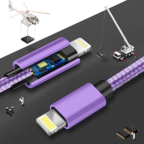 [Apple Mfi Certified] 4 Pack Iphone Charger, 3/6/6/10 Ft Iphone Charger Nylon Braided Fast Charging Lightning Cable Compatible Iphone 13 Mini/13/12/11 Pro Max/Xr/Xs/8/7/Plus/6S/Se/Ipad #TOP4