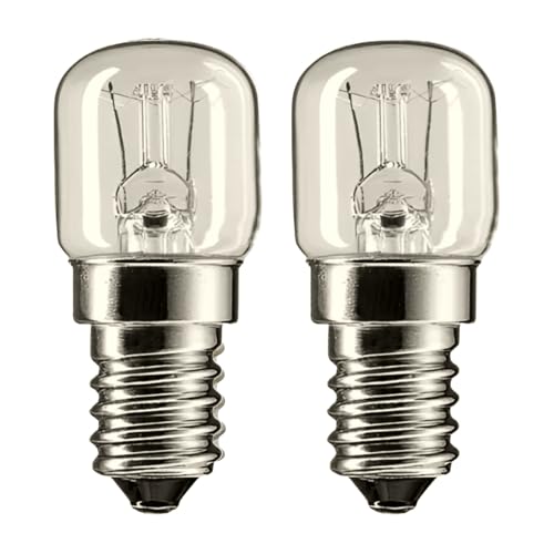 kanta 2 X PYGMY LAMP Bulb 15 WATT SES Cap E14 Oven LAMP 300*C
