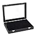 OLYCRAFT 8.23 Pin Présentoir Shadow Box Petit Faux Cuir Pin Collector Imitation Leather Pin Présentoir Support Pin Display Case Shadow Rectangle Box Boîte de Rangement avec Peluches