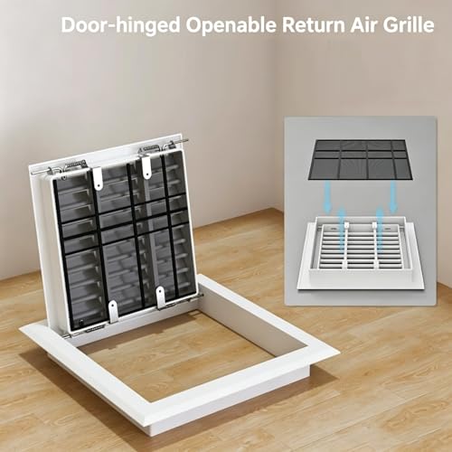 Grille d'aération solide anti-déformation pour conduits de ventilation commerciale