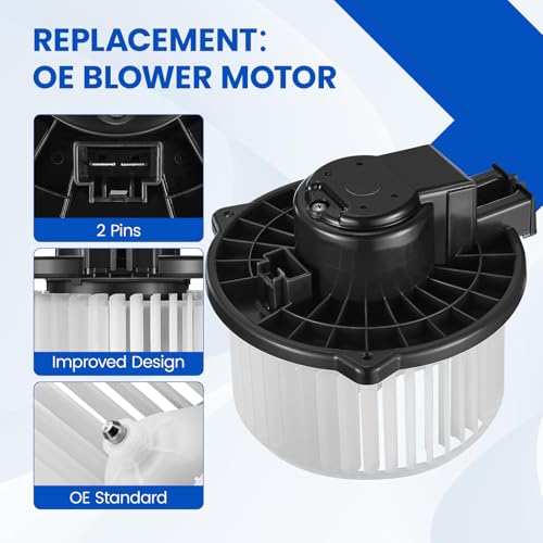 Image of HVAC Blower Motor 700228 Compatible with Cadillac CTS SRX STS, Compatible with Subaru Legacy Outback, 87103-08090, 19130001, 72223AJ01A, A /C Blower Motor Assembly for RX330 RX350 RX400h