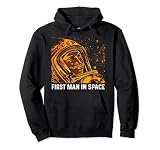 Yuri Gagarin Cosmonauta Astronauta Primera Unión Soviética Espacial Sudadera con Capucha