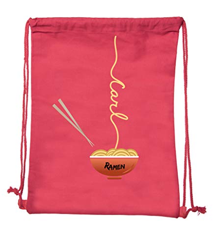 Ramen noodle Backpack Personalized Drawstring Bag Cotton Canvas Cinch Backpacks2