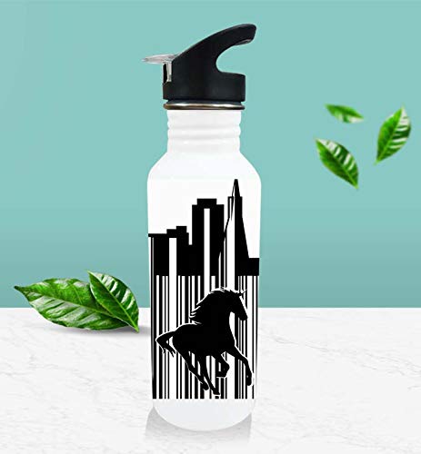 AKP Sublimation Black Horse Theme BB12 Sipper Bottle 750 ml