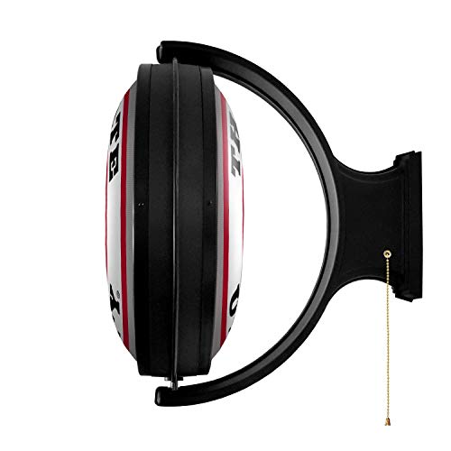 The Fan-Brand The Ohio State University Round Rotating Lighted Wall Sign - Football, Basketball & Baseball Wall Decor - College Sports Decor For Home, Office, Game Room, Fan Cave & Garage - Usa Made #TOP2