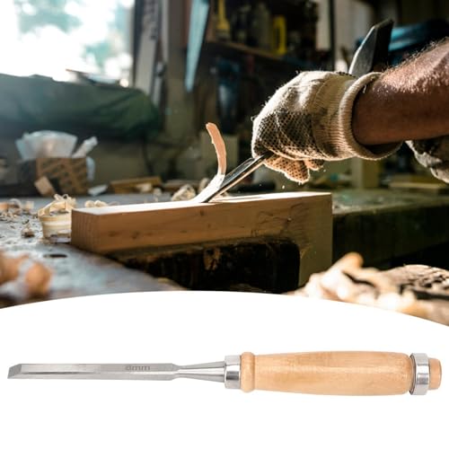 Bevel Edge Chisel 8mm Wood Chisel Set Chrome Vanadium Steel Ergonomic Beech Handle Woodworking Tool for Furniture Making