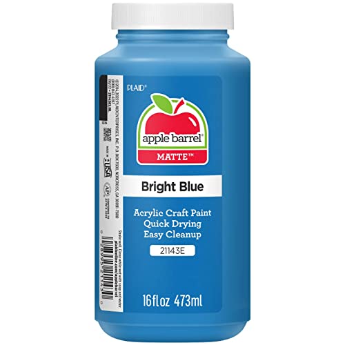 Image of Apple Barrel Acrylic Paint in Assorted Colors (16 Ounce), 21143 Bright Blue