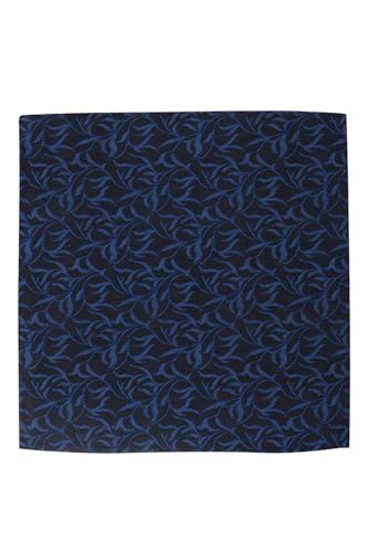 Image of BLACKSMITH Jacquard Microfiber Neckwear Ascot and Matching Pocket Square Set for Men