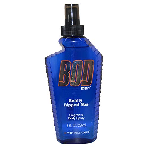 Parfums De Coeur Bod Man Really Ripped Abs Fragrance Body Spray, 8 Ounce