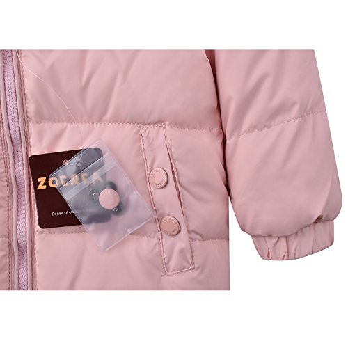 image for ZOEREA 2 Piece Unisex Kids Girls Snowsuit Hooded Puffer Jacket Snow Pa