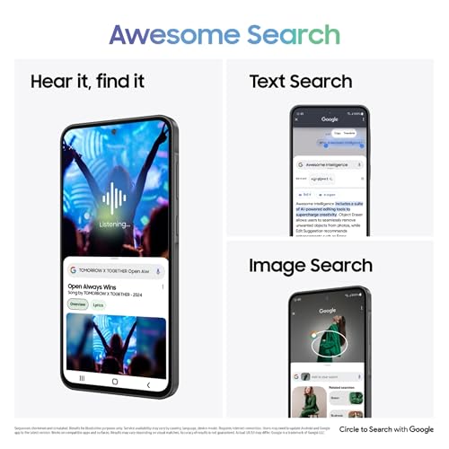 Image of Samsung Galaxy A36 5G (Awesome Black, 12GB, 256GB) | Awesome Intelligence: Circle to Search, Intelligent Editing | Awesome 4nm Snapdragon Processor | Flagship Grade Selfie Camera
