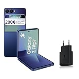 Samsung Galaxy Z Flip7, Smartphone Android 5G avec Galaxy AI, 256 Go, Chargeur Secteur Rapide 25W Inclus, Smartphone déverrouillé, Bleu Nuit, Version FR