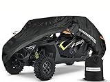 NEVERLAND UTV Cover 4-6 Passenger - All-Weather Protection Side by Side Cover, Compatible with Polaris RZR General Honda Suzuki Yamaha SxS Arctic Cat John Deere Kymco Bobcat Argo Can Am Maverick X3