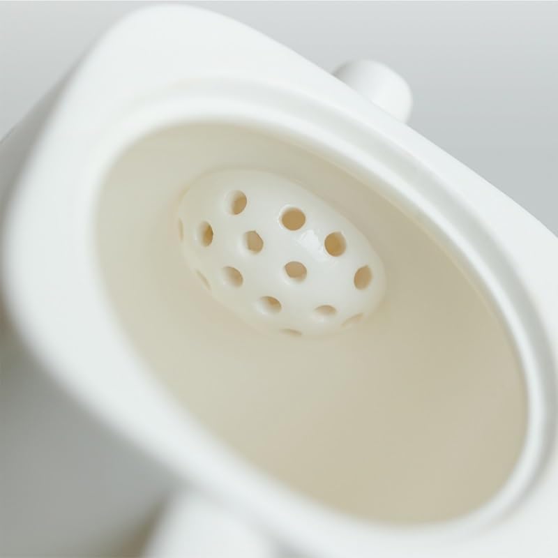 ティーケトル 白磁 フィルター付き 家庭用ティーポット シンプル ティーメーカー キッチン ケトル レストラン ミルクポット 140