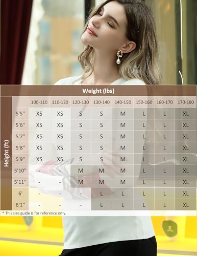 Image of AmelieBoutik Women Notch Neck Long Sleeve Fair Isle Cuff Sweater Top(White Large)