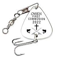 Algopix Similar Product 4 - First Communion Fishing Lure Gift 1st