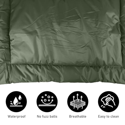 GBKDQQ wasserdichte Hundematte 90 x 60cm, Hundedecke für Unterwegs, Waschbare Reisedecke für Hunde und Katzen, Tragbare Hundekissen Outdoor Hundebett Auto für Drinnen & Draußen Reise Camping (Grün)