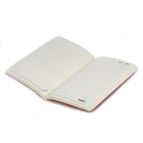 Image of DOODLE The Joy Of Writing Smiley Social Diary Notebook, PU Leather, Soft Cover,Ruled, 200 Pages, (8.5 inchX 5.5 inch) Inches Pink