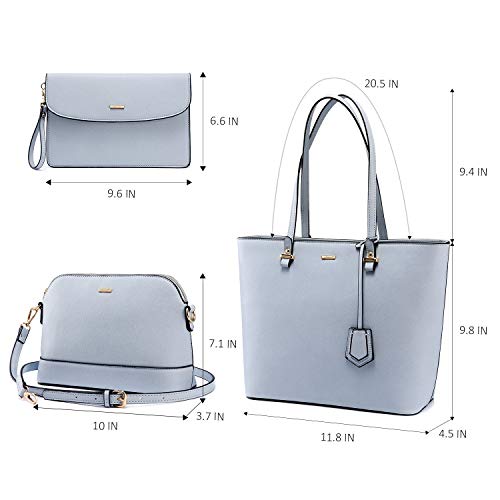 Lovevook Handbags For Women Shoulder Bags Tote Satchel Hobo 3Pcs Purse Set thumb #4